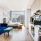 Backup-Power Eclectic Blue City View Apartment