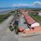 Pé na areia gaivotas com Wi-Fi