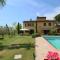 Farmhouse with private terrace, garden and pool, overlooking the town of Cortona