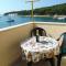 One bedroom appartement at Prvic Luka 1 m away from the beach with sea view furnished terrace and wifi