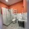 Red door-Room with private bathroom