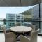 Superb Elevated Views of Harbour with Heated Pool, Gym & Parking