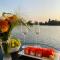 Houseboat on the water