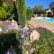 Chambres dans villa avec piscine