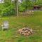 Covered Deck and Fire Pit Smoky Mountain Cabin