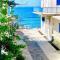 Blue Seaside House with Terrace - Skala Eresou