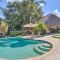 Poolside Paradise with Tropical Hut in Palm Beach