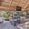 Poolside Paradise with Tropical Hut in Palm Beach