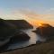 Polrunny Farm Seaberry Cottage with a sea view and log burner - Boscastle