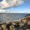 Strandblick mit Strandkorb & Fahrrädern