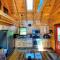 BC Log cabin with private beach river fire pit AC wifi onsite trails ski slope views - Carroll