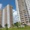 Apto Vista Atlântico com 2 quartos com Ar Cond Wi-Fi TV SMART e Área de lazer