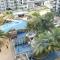 Pool view + water theme park @swiss garden residence