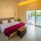 SaffronStays Turquoise Maison - 3BR pool villa with jacuzzi, bonfire & fruit garden near Lake Kalote, Karjat