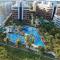 Apartamento a beira-mar com piscina