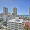 15th Floor Condo with Lanai, 2 Blocks to Beach!