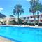 Cozy one bedroom apartment with spacious terrace. Pool and garden view
