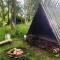 Tiny hut in the forest overlooking the river - Avesta