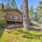 Furnished Deck and Fire Pit Sherwood Forest Cabin - Twain Harte