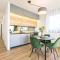 Blue waves, beachfront modern apartment