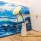 Blue waves, beachfront modern apartment