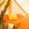 Ingerichte Boho, Indian of Tropical Bell Tent met alpaca's - Paasloo