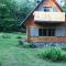 Wooden house in the nature
