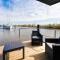 Houseboat in Volendam by Ijsselmeer