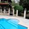 Trainhouse with big pool