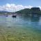 Garda lake and swimming pool