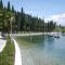 Garda lake and swimming pool