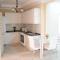 White apartment with panoramic view in the center