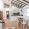 Attic apartment with pool, sauna, and fireplace