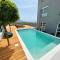 Cozy seaside apartment with pool & terrace