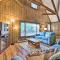 Game Room and Fire Pit Tree-Lined Pocono Lake Cabin