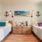 Blue vacation house
