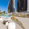 SUNSET WAVES blue sky apartment
