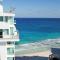 Estudio a pie de playa, increibles vistas, amanecer, atardecer, balcon, gym, jacuzi, 1807 - Cancún