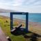 Apartment window on the sea