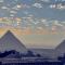 Moon light pyramids view