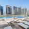 Upgraded Apartment w Partial Burj Khalifa View - Dubaj