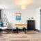 Seafront apartment with balcony, parking and sea views