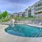 Fireplace and Grill Bright Lake Ozark Condo!