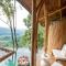 Cliffside Bamboo Treehouse with Heated Pool and View