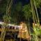 Cliffside Bamboo Treehouse with Heated Pool and View
