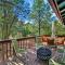 Bright Heber-Overgaard Cabin Fire Pit and Deck - Heber