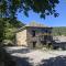 Country old stone house immerse in nature