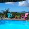 Chambre chez lhabitant avec piscine privative et vue panoramique sur la mer des caraïbes