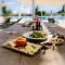 Seafront apartment with private garden
