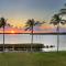 Waterfront luxury Villa 34 with sunset views and boat slip townhouse